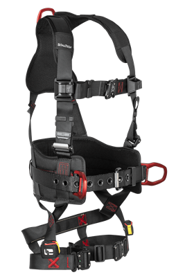 FT-Iron 3D Construction Belted Full Body Harness, Quick Connect Buckle Leg Adjustment Small/Medium #8144QC