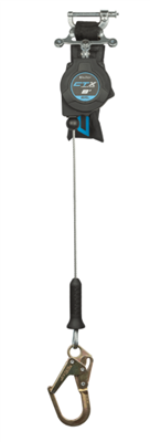 8' CTXâ„¢ Cable Class 2 Leading Edge Personal SRL-P, Single-leg with Steel Mini Rebar Hook #83208SPO