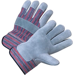 Glove, Leather Palm Gloves with Cuff
