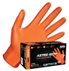 Nitrile Disposable Gloves- Orange Textured - Large (100/Box)
