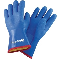 Polar Flex Insulated PVC 12" Gauntlet Gloves - Large