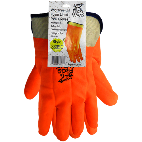 Insulated PVC Gloves w/ Safety Cuff