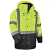 Winter Parka Coat - Hi-Viz Lime 2X