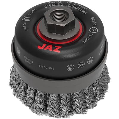 Cup Brush - 2-3/4" Knotted w/ 5/8"-11 Arbor JAZ #72062B