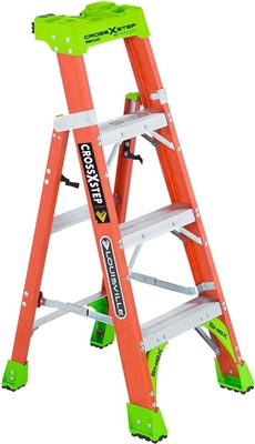 Type 1A 4' Cross Step Fiberglass Step Ladder