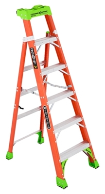 Type 1A 6' Cross Step Fiberglass Step Ladder