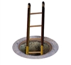 Manhole Ladder -12' Fiberglass -Type 1AA 325lb.