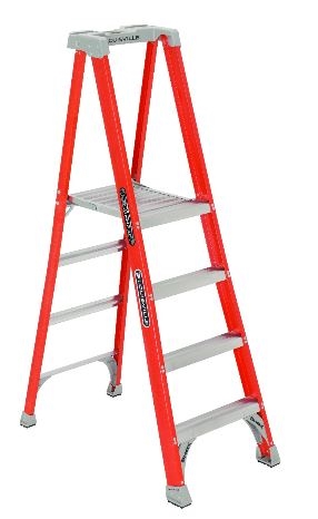 Ladder, Platform - 4 Step Fiberglass