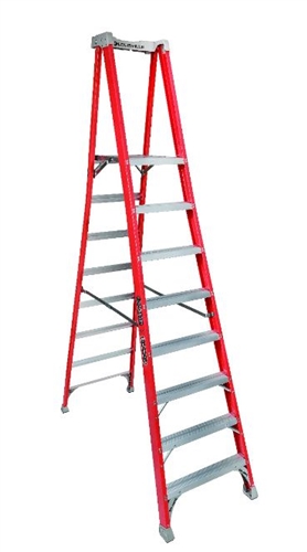 Ladder, Platform - 8 Step Fiberglass