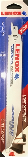 Blades, Reciprocating - Fire-Rescue Wood/Metal (LENOX) (9" 10T)