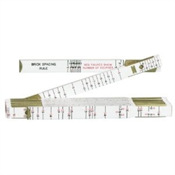 6' Folding Wood Rule (BRICK)