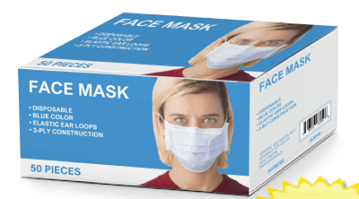 Face Mask Cover - Blue Disposable (50/box)