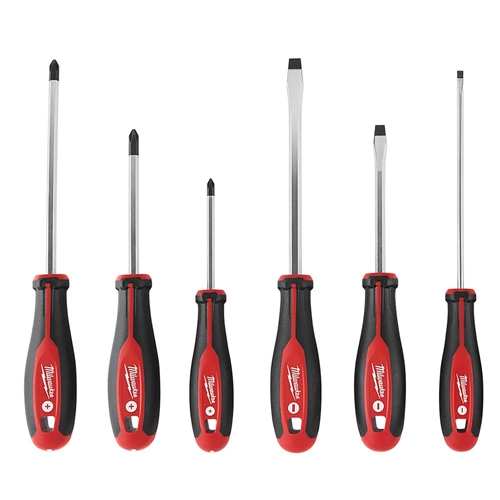 6 Pc. Assorted Screwdriver Set w/ Mag. Tips #48-22-2706