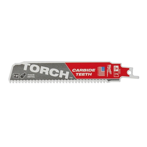 Blade, Sawzall - Carbide Teeth Metal Torch -Milwaukee (6" 7T) **1 pack