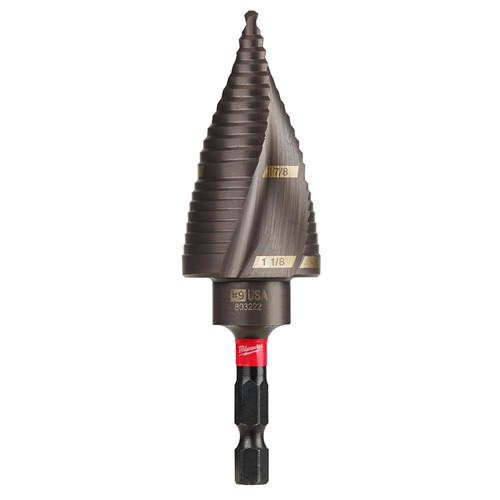 Bit, Step Drill- (7/8" - 1-1/8") #9 Milwaukee