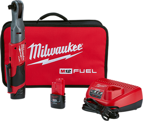 Milwaukee Ratchet, M12 Cordless - 1/2" Drive #2558-22