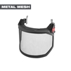 Milwaukee Metal Wire Mesh Full Face Visor for Helmets and Hard Hats #48-73-1430