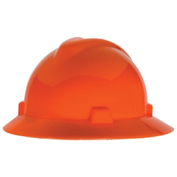 Full Brim V-Gard Hat- ORANGE HI-VIZ