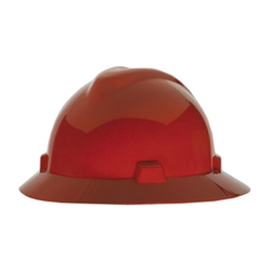 Full Brim V-Gard Hat- RED