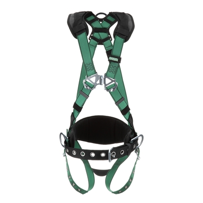 MSA V-FORM 3-D Ring Full Body Harness With Pads & Belts- Small #10197363