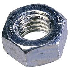 1" Zinc Hex Nut