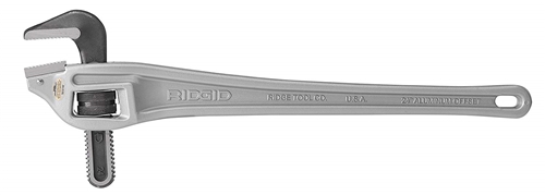 24" (1/4"-3") Offset Aluminum Pipe Wrench - Ridgid