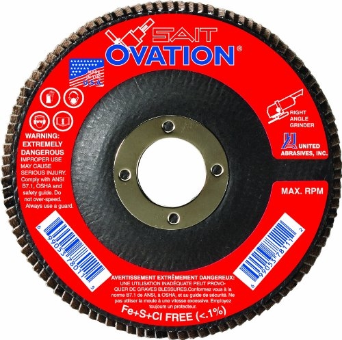 Flap Disc - 4-1/2" Ovation 120 Grit