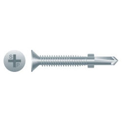 SDS Screws w/ Wings- #12 x 2" Flat Head (Case)