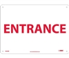 Sign - Entrance 10" x 14" Ridgid Plastic