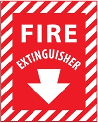 Fire Extinguisher Sign- Adhesive