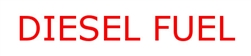Diesel Fuel Vinyl Label