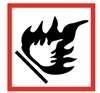 Flammable Label (25/PKG)