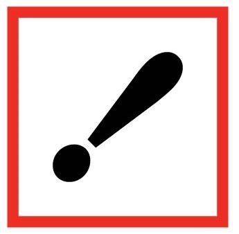 Harmful Irritant Label (25/PKG)
