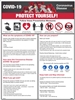 Covid-19 Information Poster - Laminated 18" x 24"