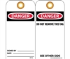 Danger Tags- Blank