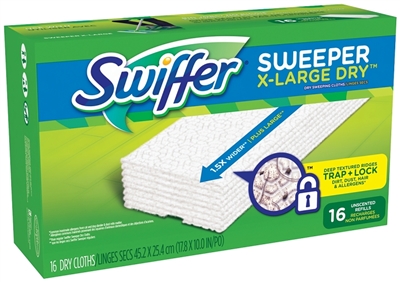 Swiffer Sweeper XL 18" Dry Refill Pads (16/box)