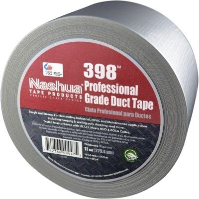 Heavy Duty Nashua 398 Silver Duct Tape (3" x 60yds.)