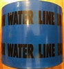 Non-Detectable Tape- Blue 'Water Line Below'