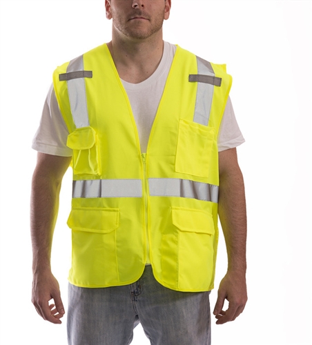 Class II Lime Survey Vest- 4XL/5XL