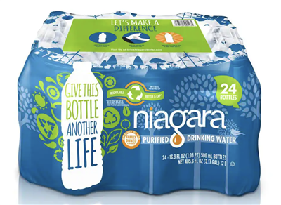 Niagara 16.9oz Bottled Purified Drinking Water (24/case)