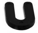 1/4" Thick (Black) Horseshoe Shim