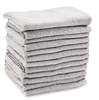 Microfiber Wipers - GRAY 14" x 14" (12/pack)