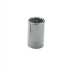 1/2" Dr. Socket- Standard Chrome Finish (1-1/4")