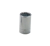 1/2" Dr. Socket- Standard Chrome Finish (1-1/2")