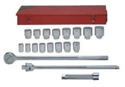 Socket Set, 3/4" Dr. Standard - 19 Pc.