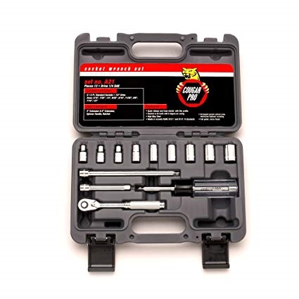 Socket Set, 1/4" Dr. Standard - 13 Pc.