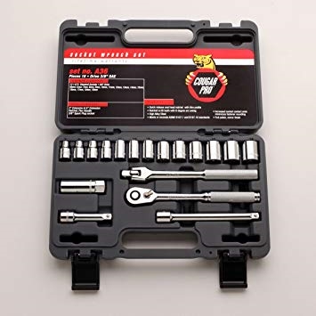 Socket Set, 3/8" Dr. Standard Metric - 18 Pc.