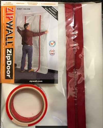 Commercial Poly Zipper Door - Flame Retardant
