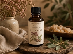 Spikenard Botanical Anointing Oil handcrafted with organic extra virgin olive oil and spikenard essential oil