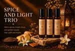 Spice & Light Trio botanical perfume oil set by Dancing Dingo